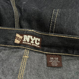 Nyc Carpenter Pants - 38W 32L Black Cotton