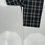 Dickies Checked Shorts - 38W 13L Black Cotton Blend