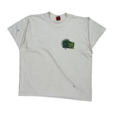 To Back Single Stitch T-Shirt - XL White Cotton Blend