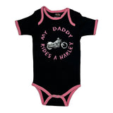 Age 16 Months Motorcycle Harley Davidson Graphic T-Shirt - 2XS Pink Cotton