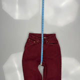 Levis Jeans - 24W UK 6 Red Cotton