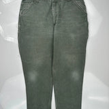 Carhartt Cargo Trousers - 34W 32L Khaki Cotton