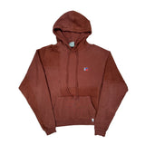 Russell Athletic Hoodie - Small Brown Cotton