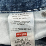 Wrangler Carpenter Jeans - 36W 32L Blue Cotton Blend