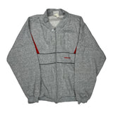 Adidas Track Jacket - XL Grey Cotton