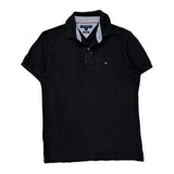 Tommy Hilfiger Polo Shirt - Medium Black Cotton