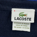 Lacoste Striped Sweater - Medium Blue Cotton