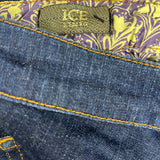 Iceberg Embroidered Jeans - 33W UK 12 Dark Wash Cotton