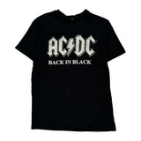 Back In Black Ac/Dc Band T-Shirt - Medium Black Cotton
