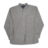 Tommy Hilfiger Striped Shirt - 2XL Black & White Cotton
