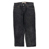 Levis 550 Jeans - 32W 34L Black Cotton