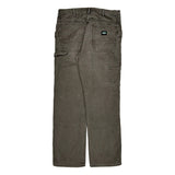 Key Double Knee Carpenter Pants - 32W 34L Gray Cotton