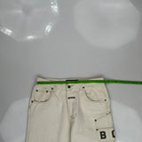 Unbranded Spellout Carpenter Pants - 34W 30L Cream Cotton