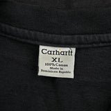 Carhartt Henley T-Shirt - XL Black Cotton