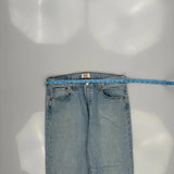 501 Levis Jeans - 34W 30L Light Wash Denim