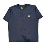 Carhartt T-Shirt - XL Blue Cotton