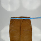 Made In USA Carhartt Double Knee Carpenter Pants - 33W 30L Brown Cotton