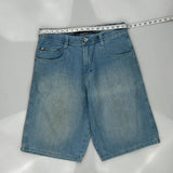 Southpole Denim Shorts - 36W 12L Light Wash Cotton