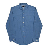Tommy Hilfiger Shirt - Large Blue Cotton