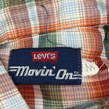 Levis Checked Flannel Shirt - Medium Multicoloured Cotton