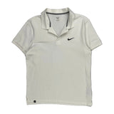 Nike Polo Shirt - Large White Cotton