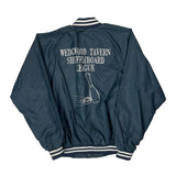 Wedgwood Tavern Shuffleboard League Auburn Graphic Varsity Jacket - Large Blue Nylon
