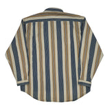 Tommy Hilfiger Striped Shirt - Large Beige Cotton
