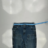Carhartt Double Knee Carpenter Jeans - 33W 31L Blue Denim