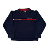 Age 3 Tommy Hilfiger Striped Sweater - 2XS Navy Cotton