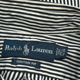 Ralph Lauren Striped Shirt - XL Black & White Cotton