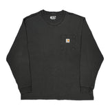 Carhartt Long Sleeve T-Shirt - XL Black Cotton