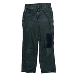 Carhartt Double Knee Carpenter Pants - 30W 32L Black Cotton