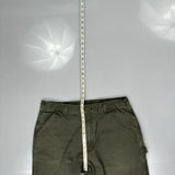 Carhartt Carpenter Trousers - 36W 30L Green Cotton