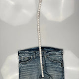 Silver Contrast Stitch Jeans - 38W 30L Light Wash Cotton