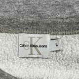 Calvin Klein Jeans Sweatshirt - Large Gray Cotton Blend