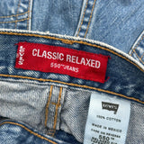 Levis 550 Jeans - 32W 29L Blue Cotton