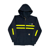 Reflective Strips Carhartt Striped Hoodie - Medium Black Cotton