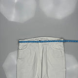 Dickies Carpenter Trousers - 40W 31L White Cotton