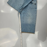 Levis Denim Shorts - 32W 11L Light Wash Cotton