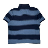 Tommy Hilfiger Striped Polo Shirt - Medium Blue Cotton