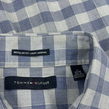 Tommy Hilfiger Checked Shirt - XL Blue Cotton