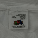 Single Stitch Make It So!! Fruit Of The Loom Graphic T-Shirt - Medium White Cotton