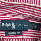 Ralph Lauren Striped Shirt - XL Red Cotton
