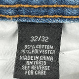 Black Hip Hop Jeans - 32W 32L Blue Cotton Blend