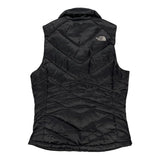 550 Fill The North Face Puffer Vest - Medium Black Nylon