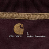 Carhartt 1/4 Zip - Large Burgundy Cotton