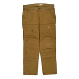 Carhartt Double Knee Carpenter Trousers - 36W 30L Brown Cotton