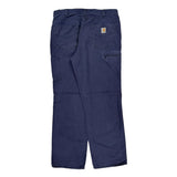 Carhartt Carpenter Pants - 33W 32L Navy Cotton Blend