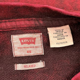 Relaxed Levis Sweatshirt - XS Burgundy Cotton