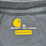 Carhartt Long Sleeve T-Shirt - XL Blue Cotton